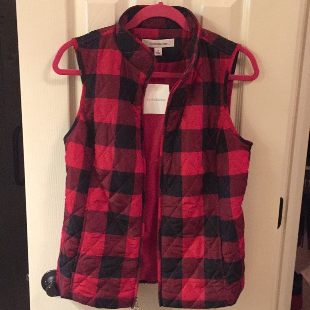 NWT Buffalo Plaid Vest